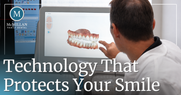 Technology That Protects Your Smile doctor looking at scan